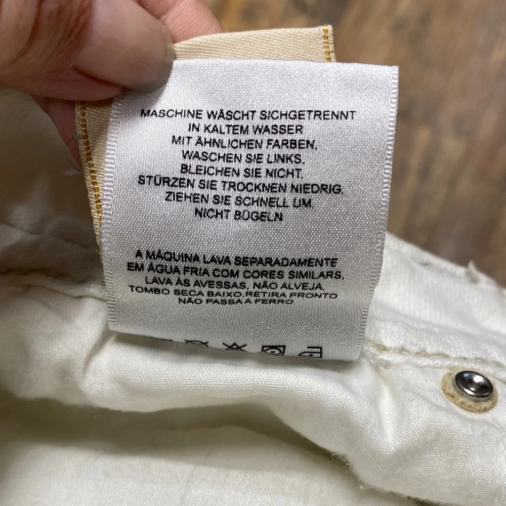 Miss Me‎ size 25 white capris Jeans with embroidery embellished pockets stretch - Picture 14 of 14